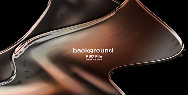Abstract Brown Liquid Background