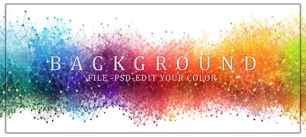 abstract colorful network pattern