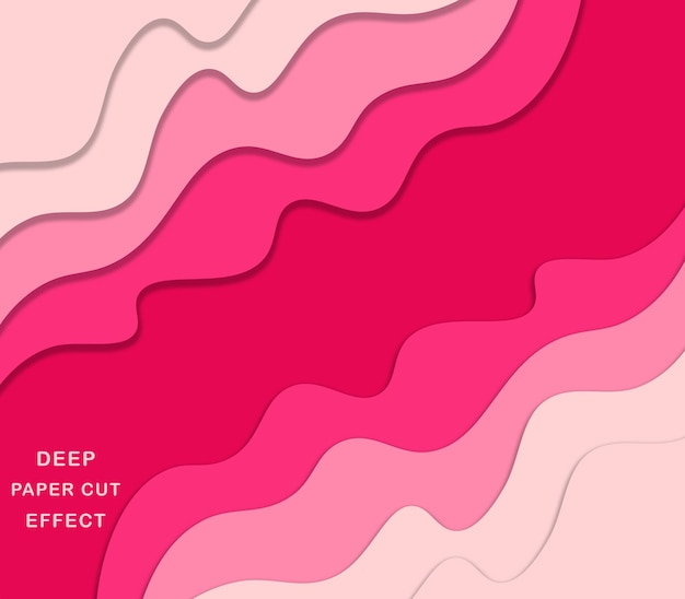 Abstract Cut Paper Style Background