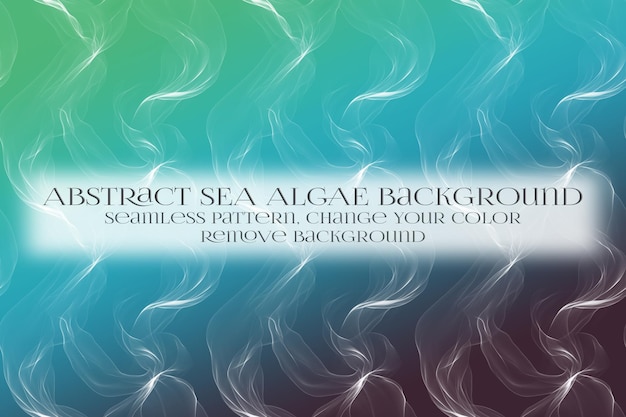 abstract sea algae pattern on remove background texture