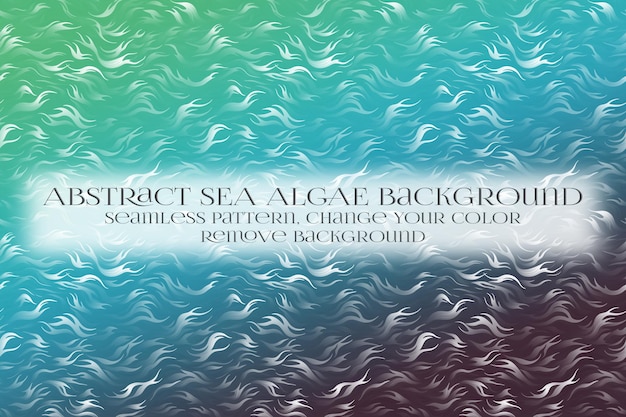 abstract sea algae pattern on remove background texture