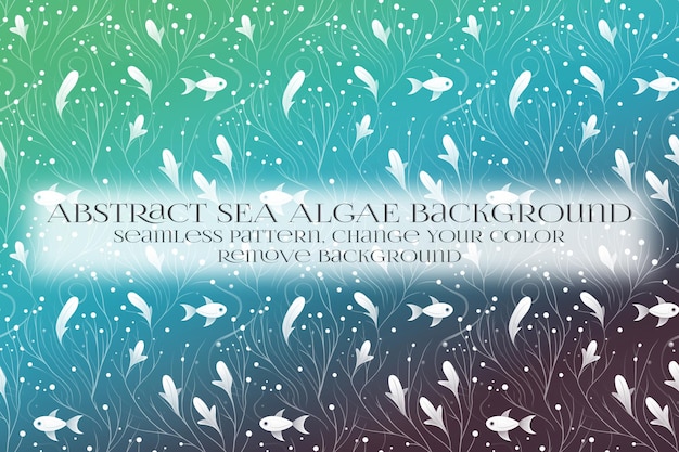 abstract sea algae pattern on remove background texture