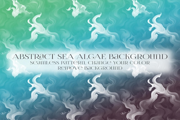 abstract sea algae pattern on remove background texture