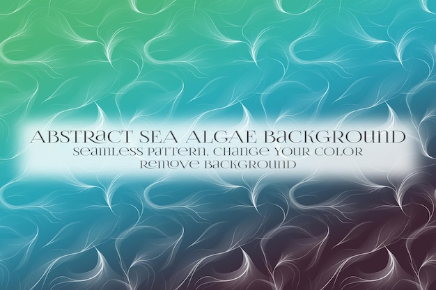 abstract sea algae pattern on remove background texture