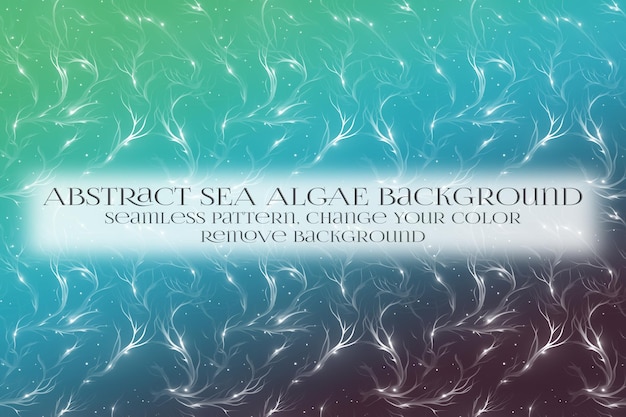 abstract sea algae pattern on remove background texture