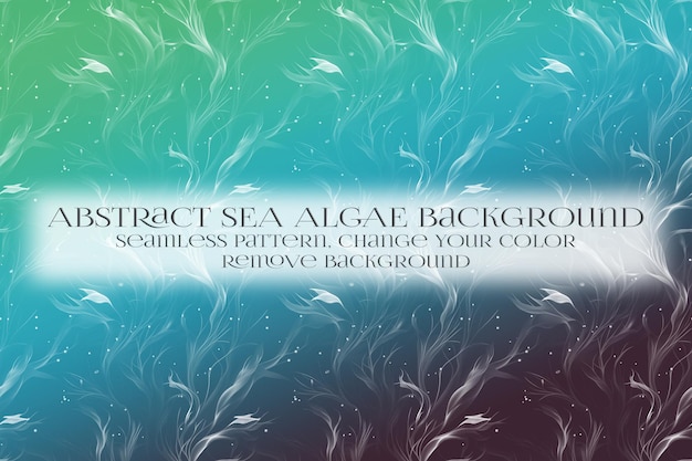 abstract sea algae pattern on remove background texture