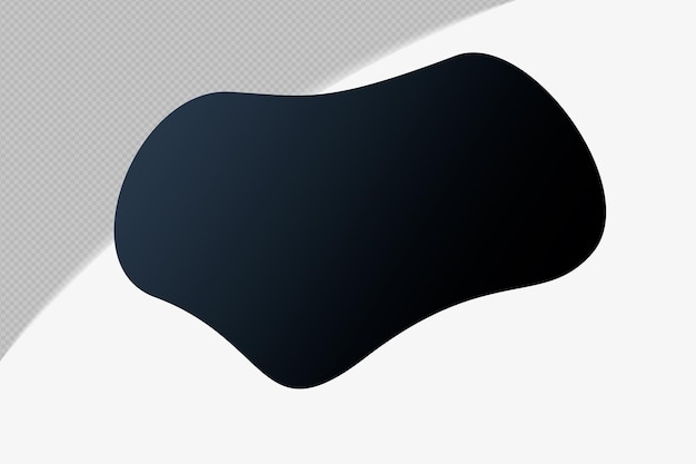Abstract Shape transparent Gradient Element with Black Midnight Mirage Color template psd png design