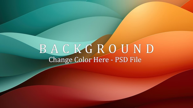 Abstract Wave Pattern in Warm Colors