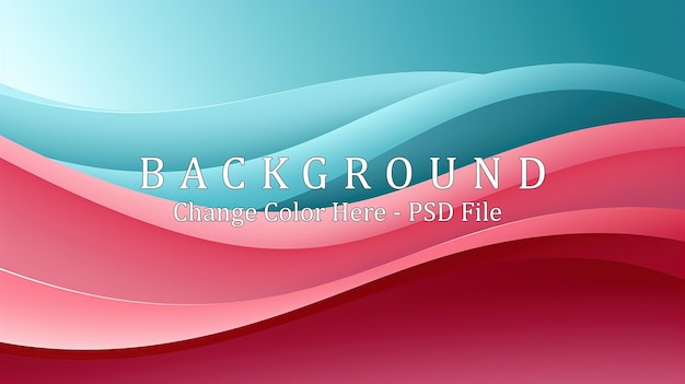 Abstract Wavy Background with Pink and Blue Hues