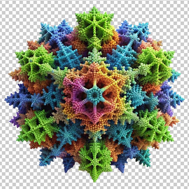 Algorithmically created 3d fractal structures