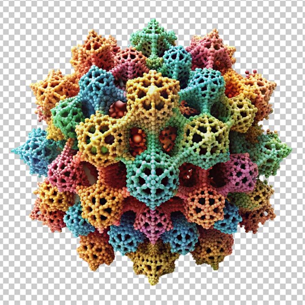 Algorithmically created 3d fractal structures