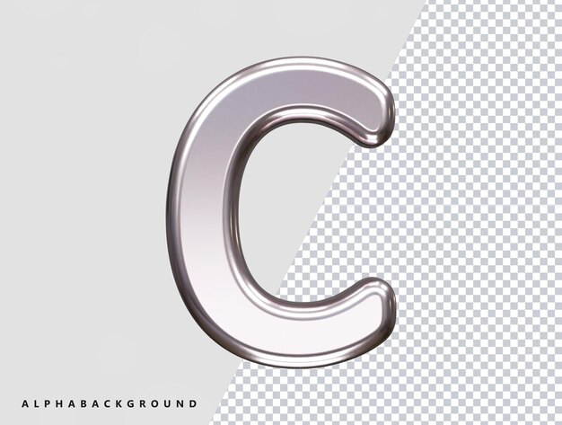 Alphabet text effect vector element transparent