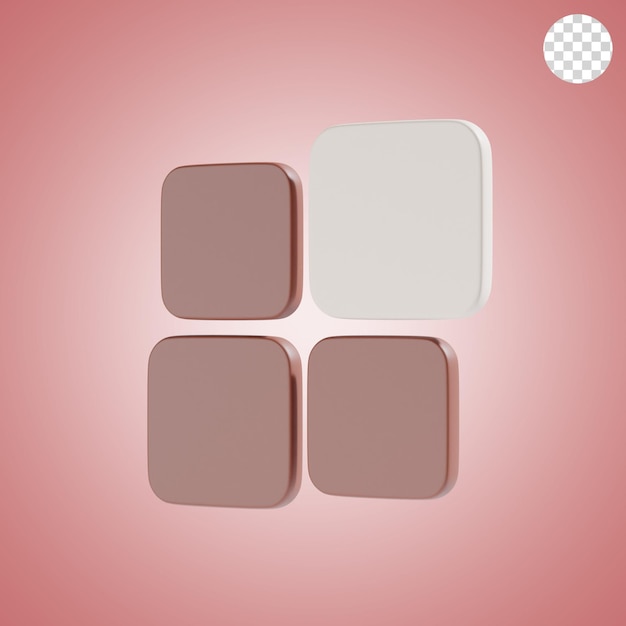 apps 3d icon and illustration