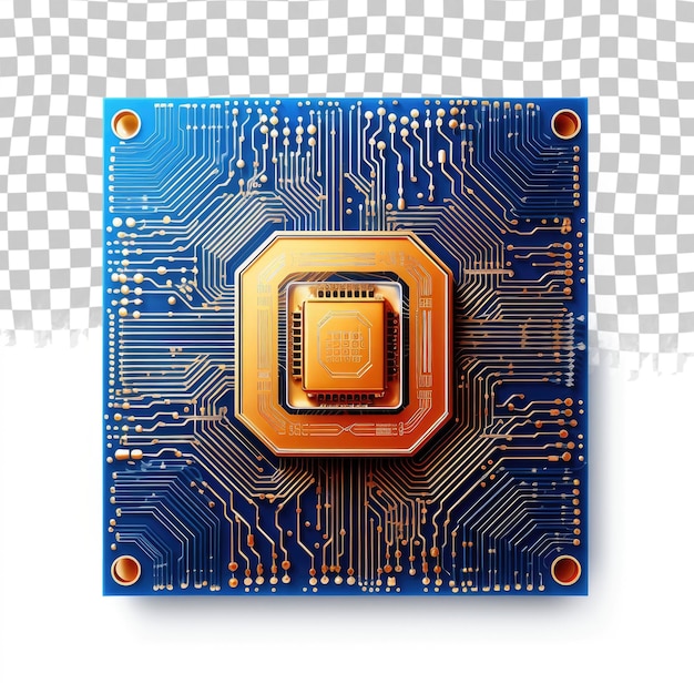 Artificial intelligence AI and machine learning concept Computer processor chip with microchip isol