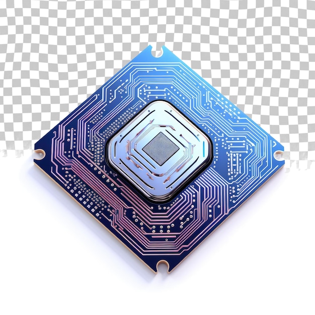 artificial intelligence ai and machine learning concept computer processor chip with microchip isol