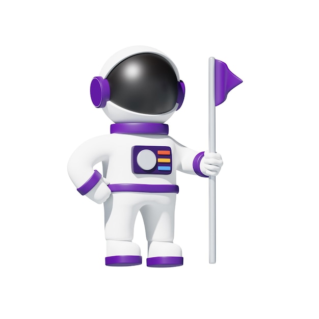 Astronout Spaceman 3D Icon Space