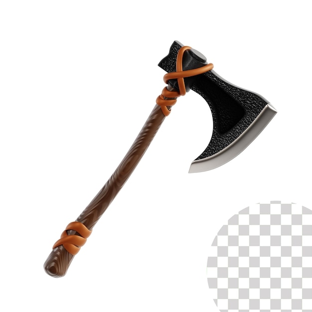 Axe viking 3d illustration