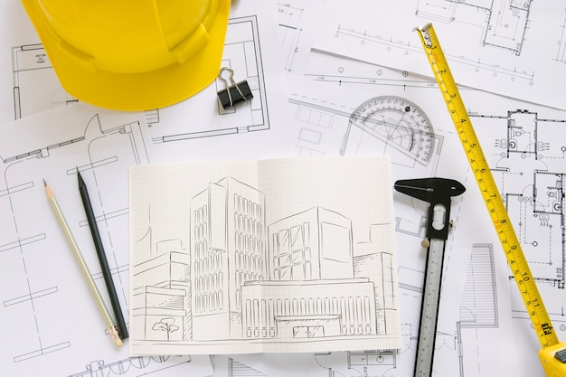 Bản biên soạn kiến trúc với mô hình giấy