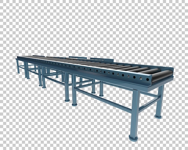 Băng chuyền được cô lập trên nền trong suốt kết xuất 3D