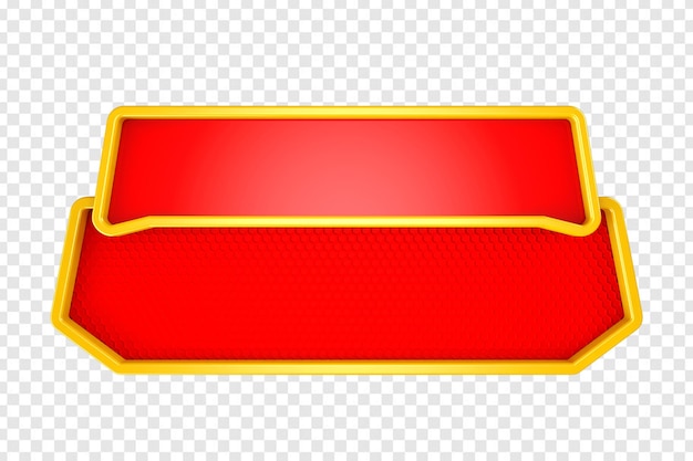 Bảng màu đỏ và vàng để thêm văn bản