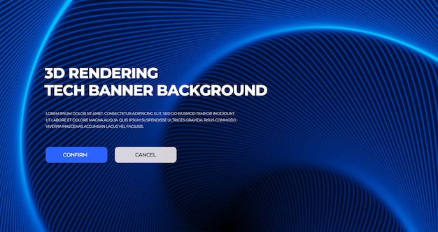 Banner nền công nghệ scifi trang web trừu tượng