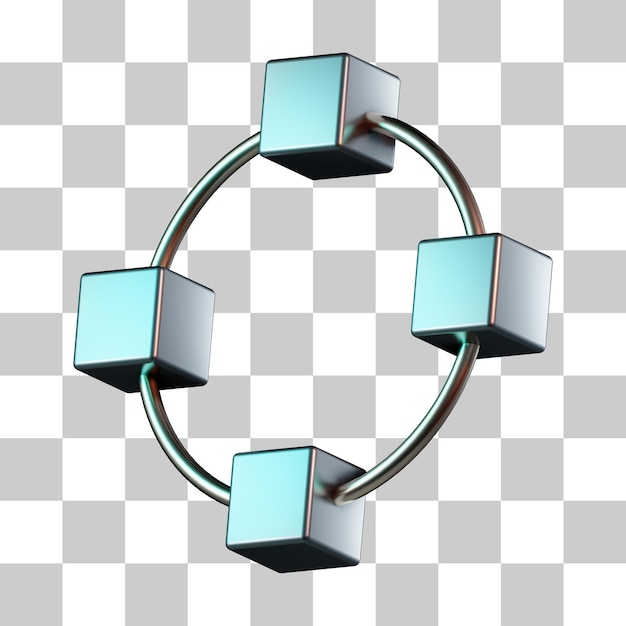 Biểu tượng 3D Đường Dẫn Thiết Kế Hình Tròn