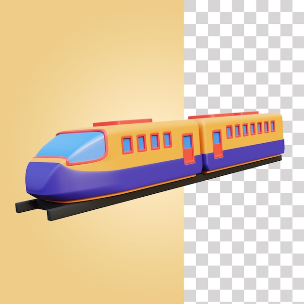 Biểu tượng 3D Tàu Cao Tốc