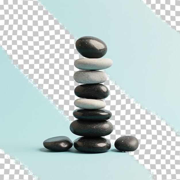 Black stones used in a spa