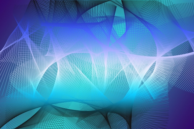 blue color abstract design with vivid lines and shapes offering a lively and colorful backdrop