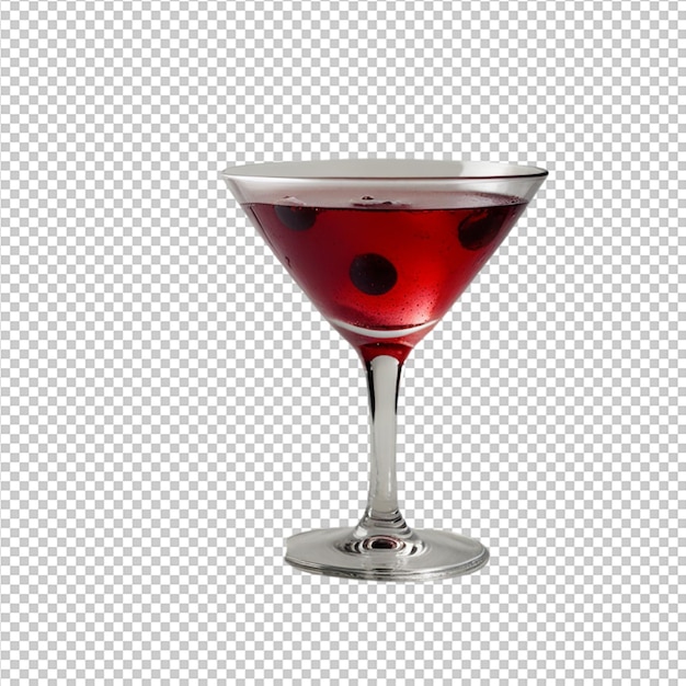 blueberry martini cocktail on white back