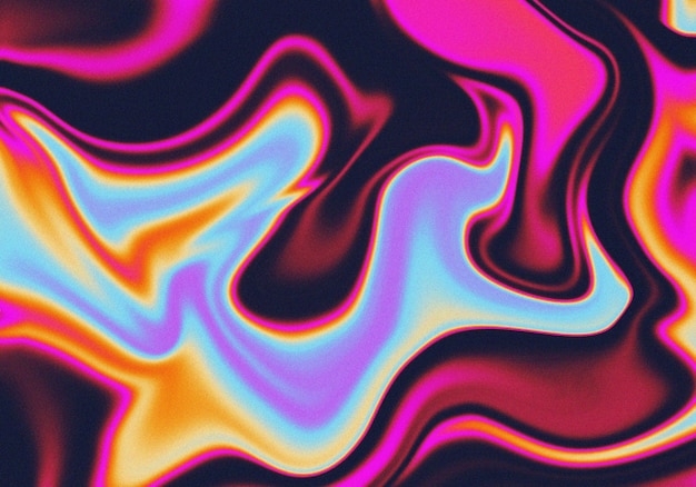 blur retro black pink color liquid wavy marble gradient background with liquify noise grainy texture