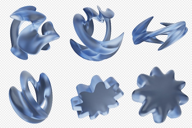 Bộ biểu tượng trừu tượng hình học 3D