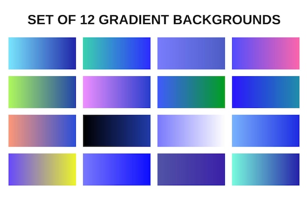 Bộ sưu tập nền Gradient xanh dương