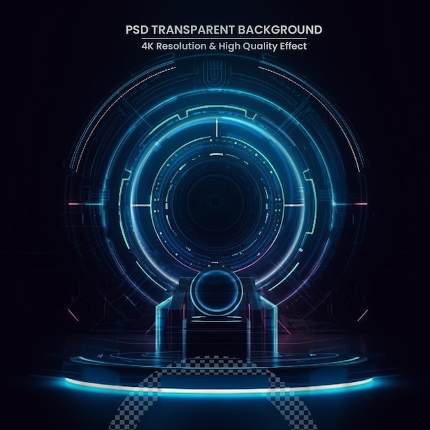 bối cảnh bục trừu tượng trò chơi điện tử esports scifi gaming cyberpunk kết xuất 3D phòng đèn neon phát sáng tương lai