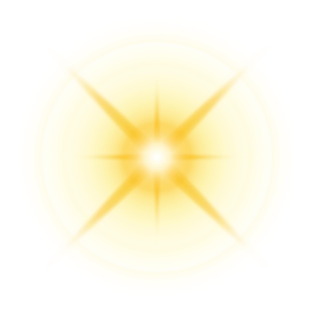 Bright Yellow Starburst