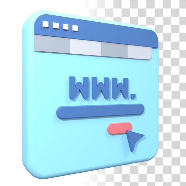 Browser 3D Illustration