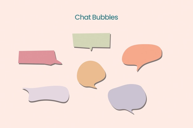 BUBBLE CHAT png transparent background psd file element