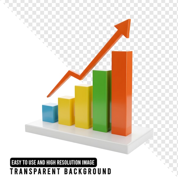 business chart showing upward trend and growth