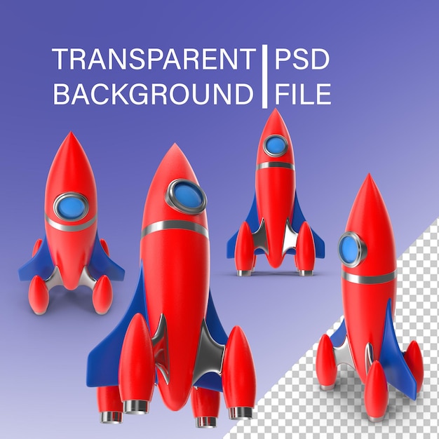 Cartoon Rocket PNG