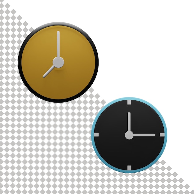Clock 3d icon