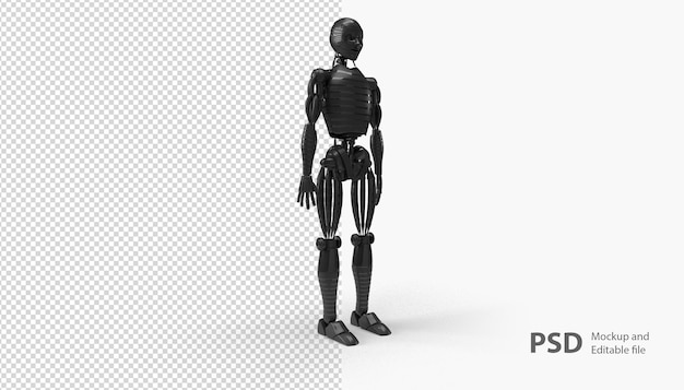 close up on robot rendering