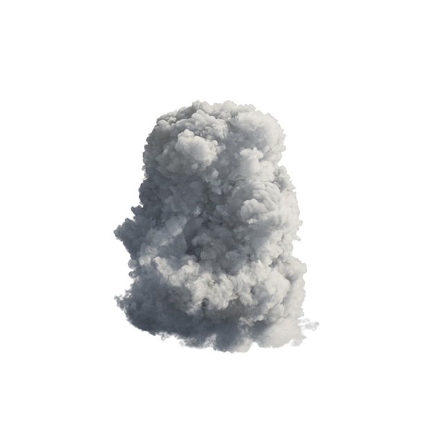 cloud isolated transparent background 3d rendering