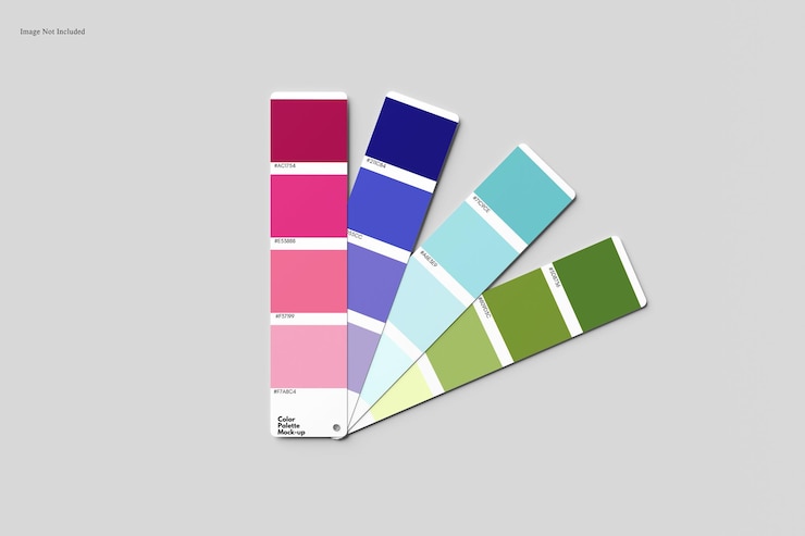 PSD color palette swatch mockup