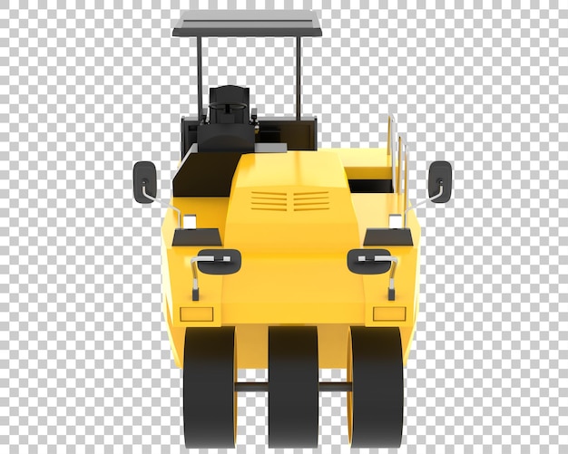 Compactor on transparent background 3d rendering illustration