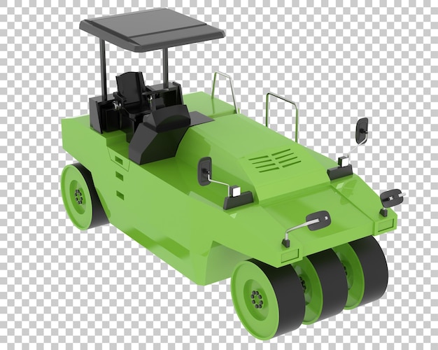 compactor on transparent background 3d rendering illustration