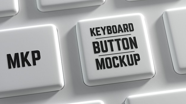 computer keyboard button mock-up design