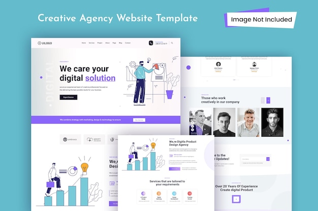 Creative Agency Website Template Design