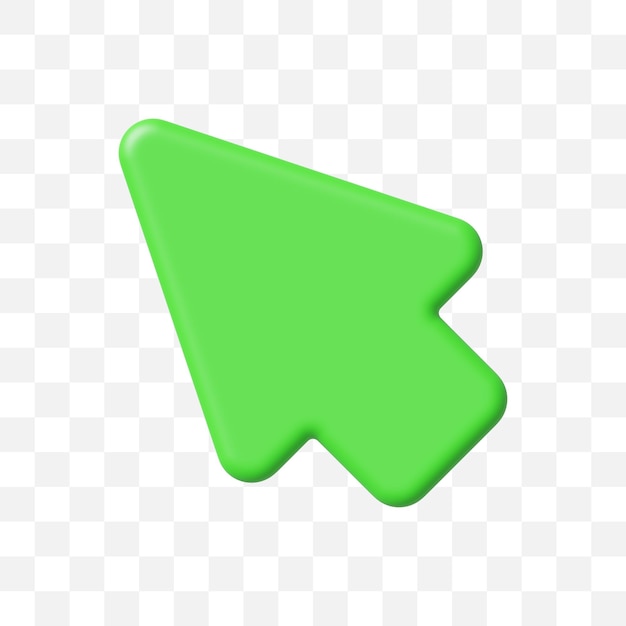 Cursor Arrow Pointer Icon 3D