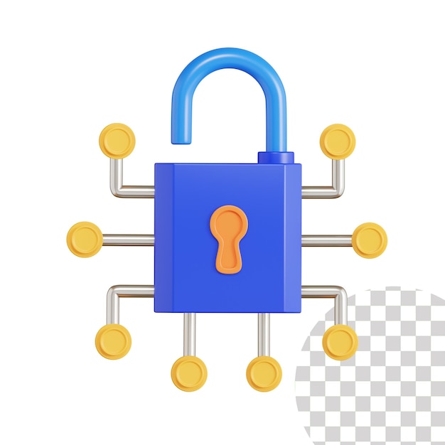 Cyber Security 3d Illustration