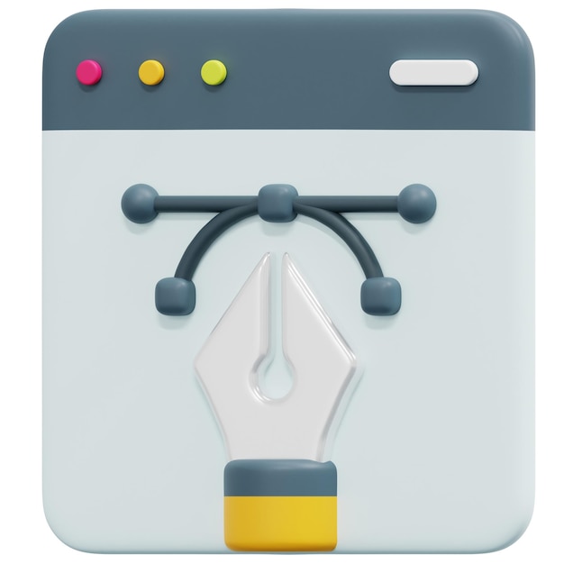 design 3d render icon illustration